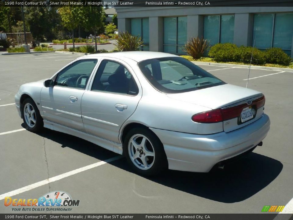 1998 Ford Contour SVT Silver Frost Metallic / Midnight Blue SVT Leather Photo #4