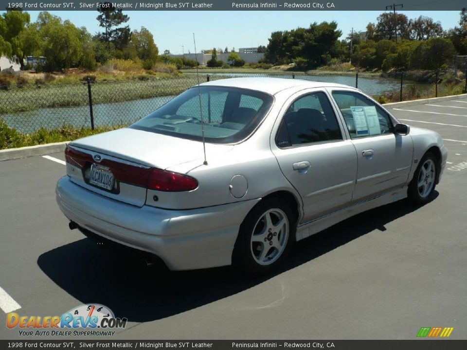 1998 Ford Contour SVT Silver Frost Metallic / Midnight Blue SVT Leather Photo #6