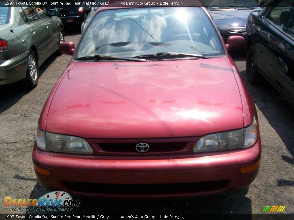 1997 Toyota Corolla DX Sunfire Red Pearl Metallic / Gray Photo #1