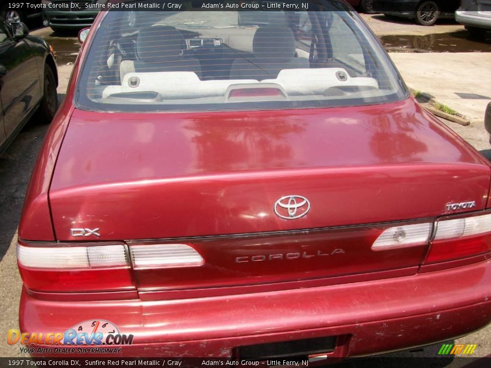 1997 Toyota Corolla DX Sunfire Red Pearl Metallic / Gray Photo #4