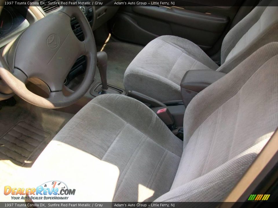 1997 Toyota Corolla DX Sunfire Red Pearl Metallic / Gray Photo #6