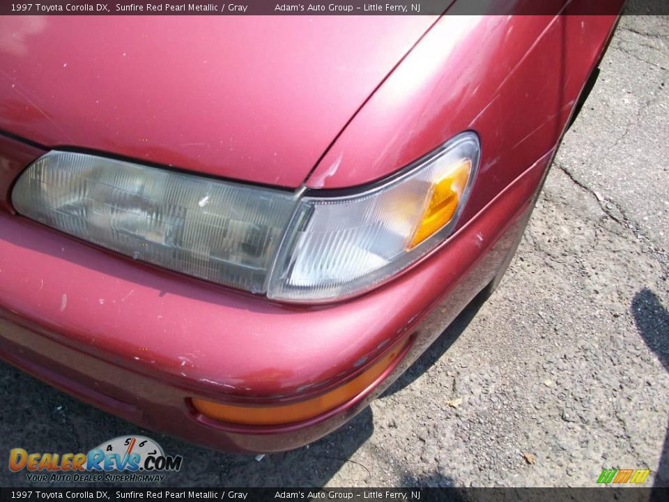 1997 Toyota Corolla DX Sunfire Red Pearl Metallic / Gray Photo #10