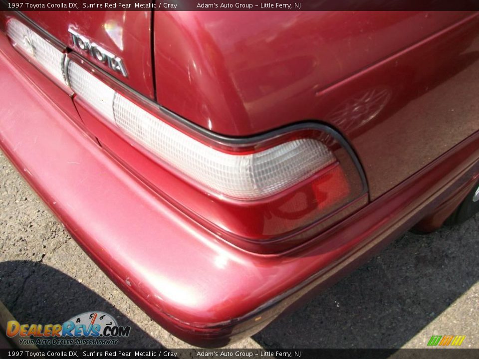 1997 Toyota Corolla DX Sunfire Red Pearl Metallic / Gray Photo #12