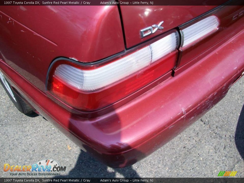 1997 Toyota Corolla DX Sunfire Red Pearl Metallic / Gray Photo #13