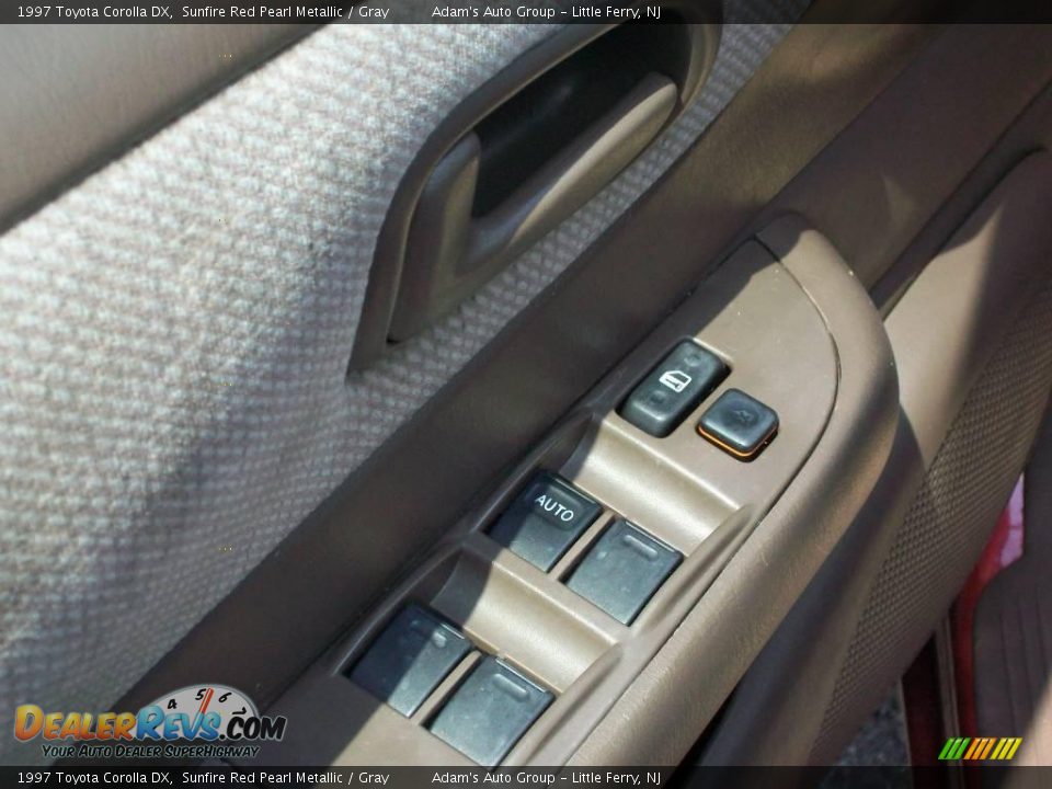 1997 Toyota Corolla DX Sunfire Red Pearl Metallic / Gray Photo #15