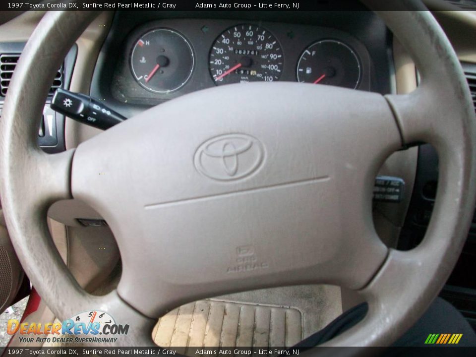 1997 Toyota Corolla DX Sunfire Red Pearl Metallic / Gray Photo #18