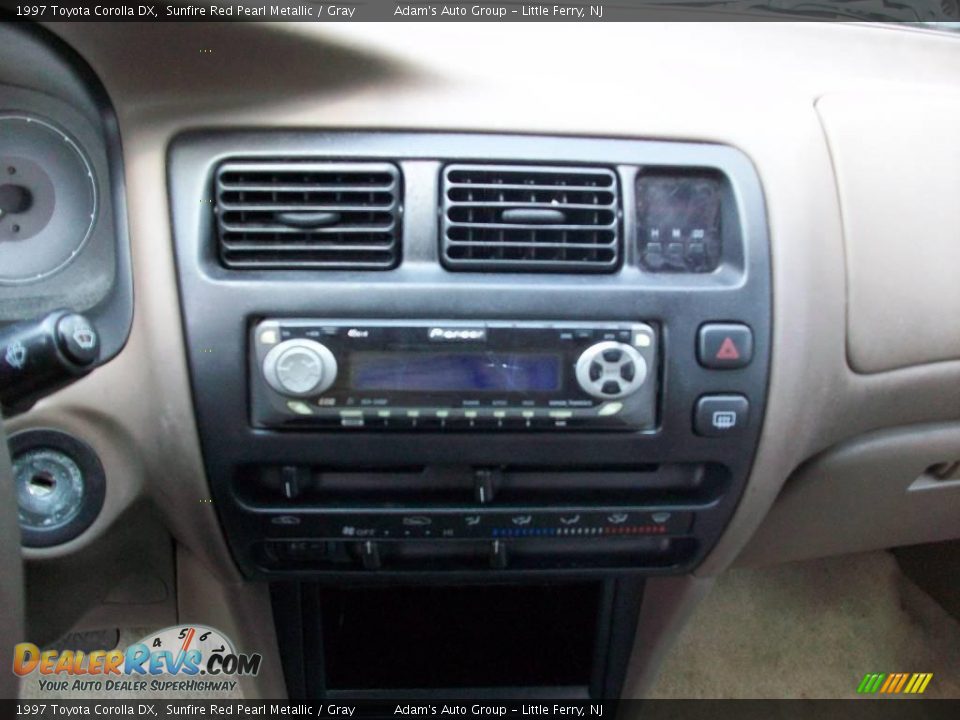 1997 Toyota Corolla DX Sunfire Red Pearl Metallic / Gray Photo #19