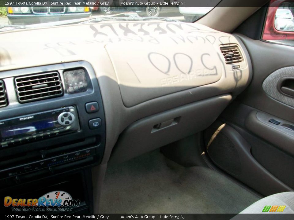 1997 Toyota Corolla DX Sunfire Red Pearl Metallic / Gray Photo #23