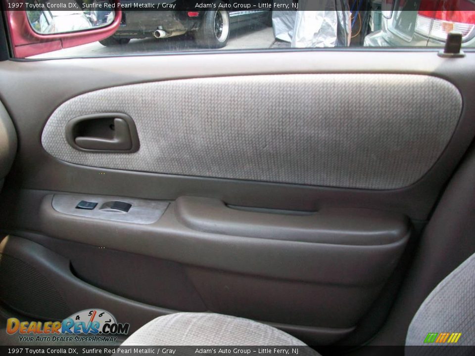 1997 Toyota Corolla DX Sunfire Red Pearl Metallic / Gray Photo #25