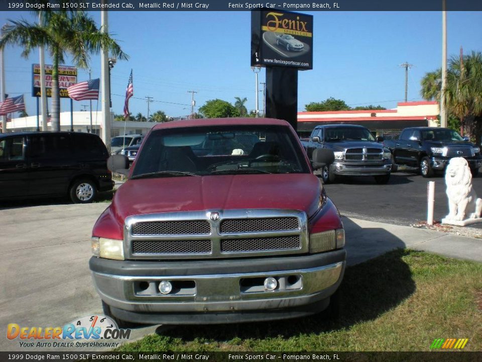 1999 Dodge Ram 1500 SLT Extended Cab Metallic Red / Mist Gray Photo #1