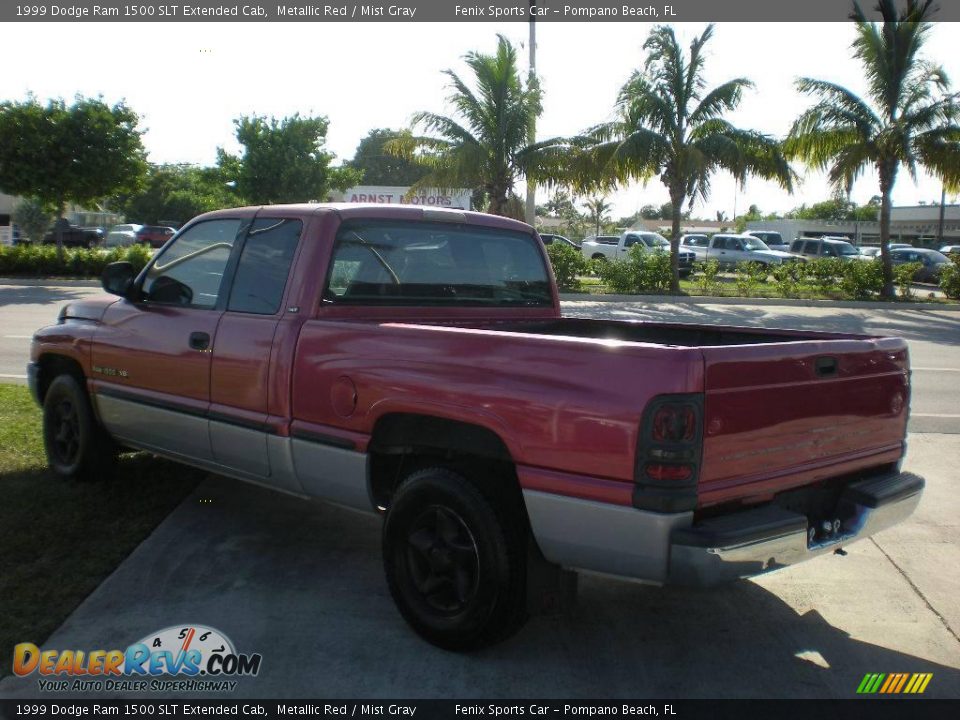 1999 Dodge Ram 1500 SLT Extended Cab Metallic Red / Mist Gray Photo #4