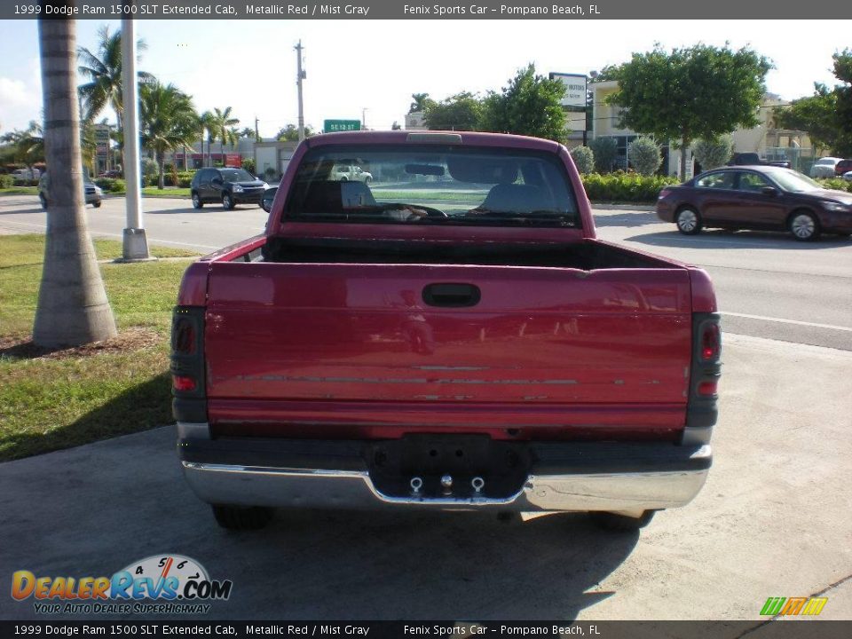 1999 Dodge Ram 1500 SLT Extended Cab Metallic Red / Mist Gray Photo #5