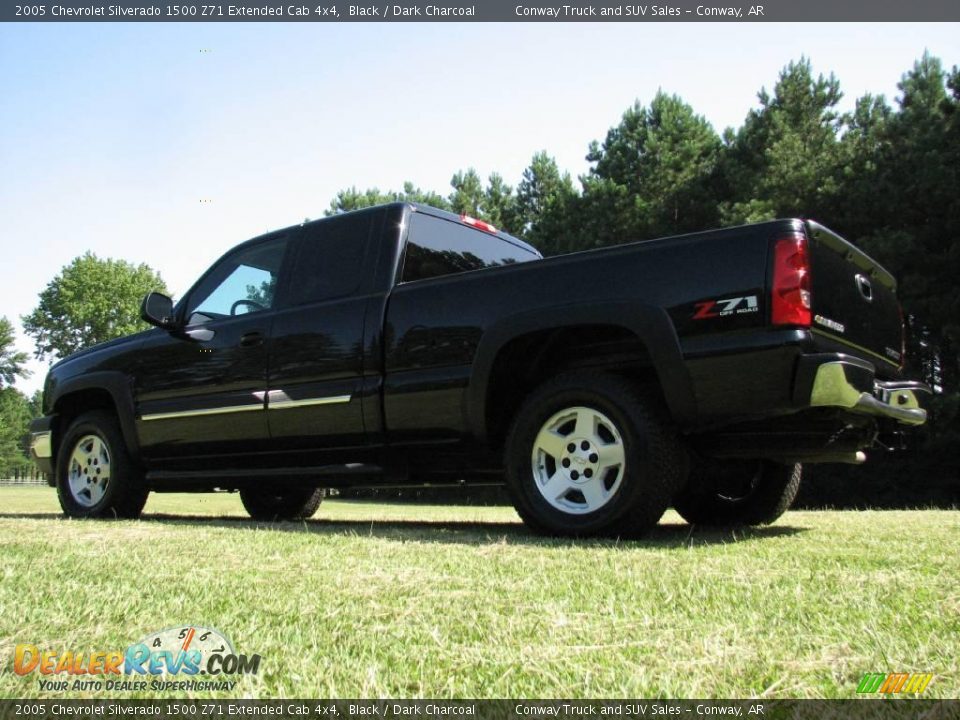 2005 Chevrolet Silverado 1500 Z71 Extended Cab 4x4 Black / Dark Charcoal Photo #8