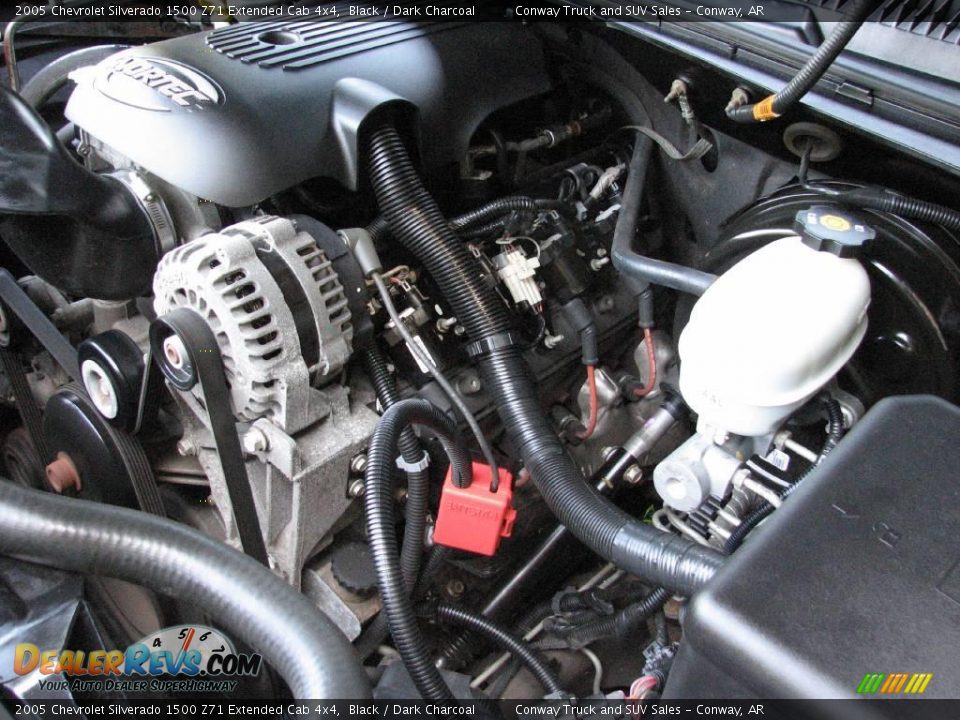2005 Chevrolet Silverado 1500 Z71 Extended Cab 4x4 Black / Dark Charcoal Photo #19