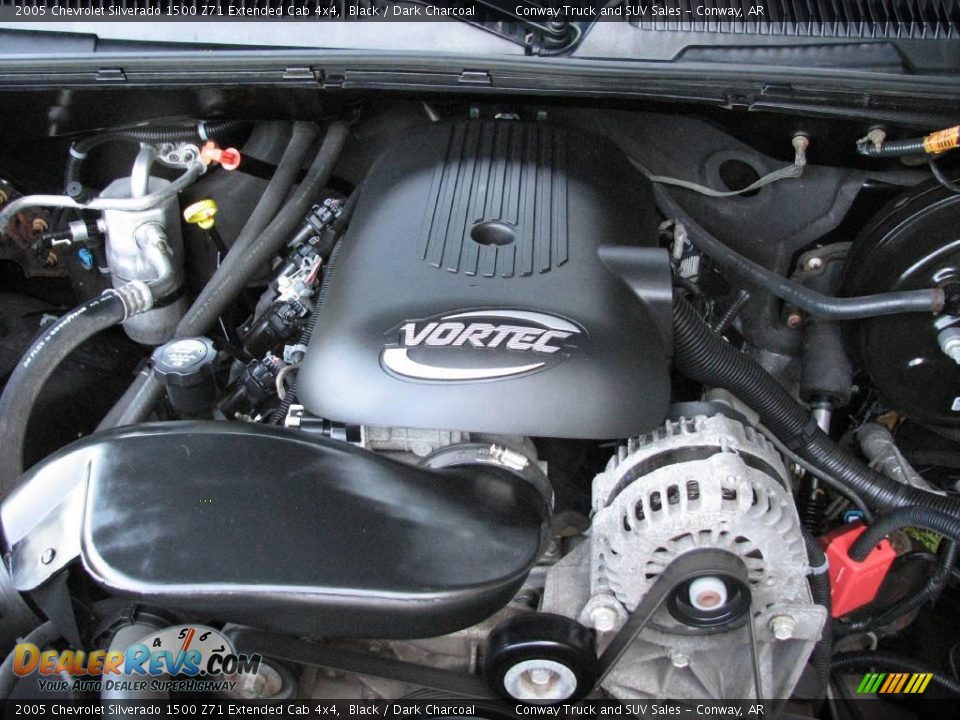 2005 Chevrolet Silverado 1500 Z71 Extended Cab 4x4 Black / Dark Charcoal Photo #20