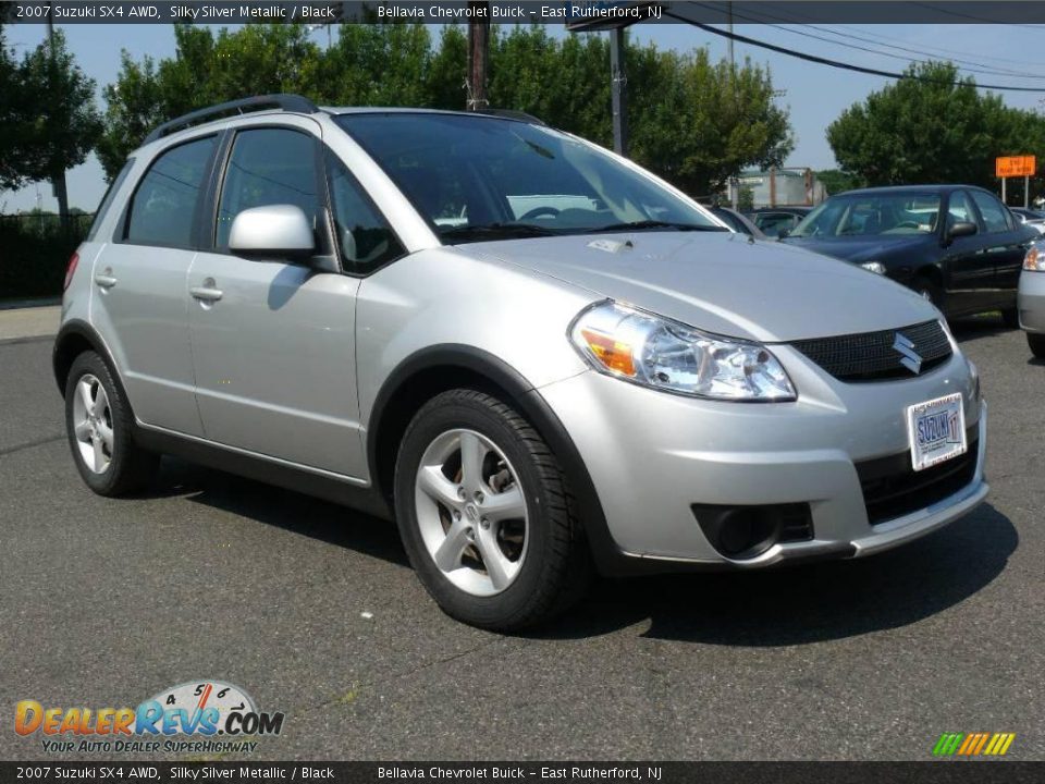 2007 Suzuki SX4 AWD Silky Silver Metallic / Black Photo #3