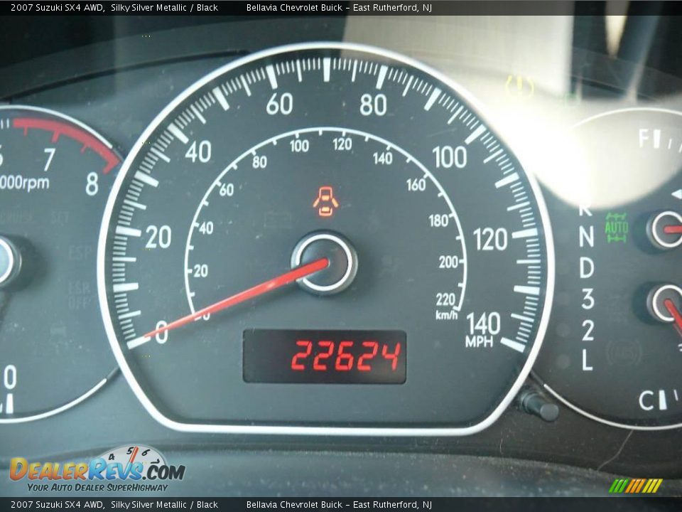 2007 Suzuki SX4 AWD Silky Silver Metallic / Black Photo #11