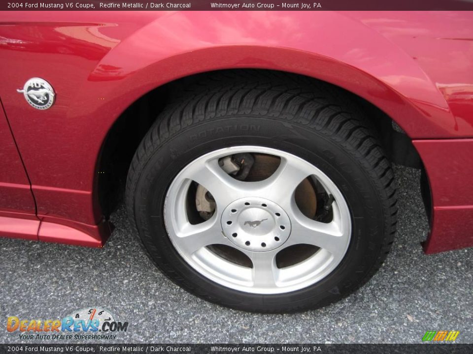 2004 Ford Mustang V6 Coupe Redfire Metallic / Dark Charcoal Photo #4