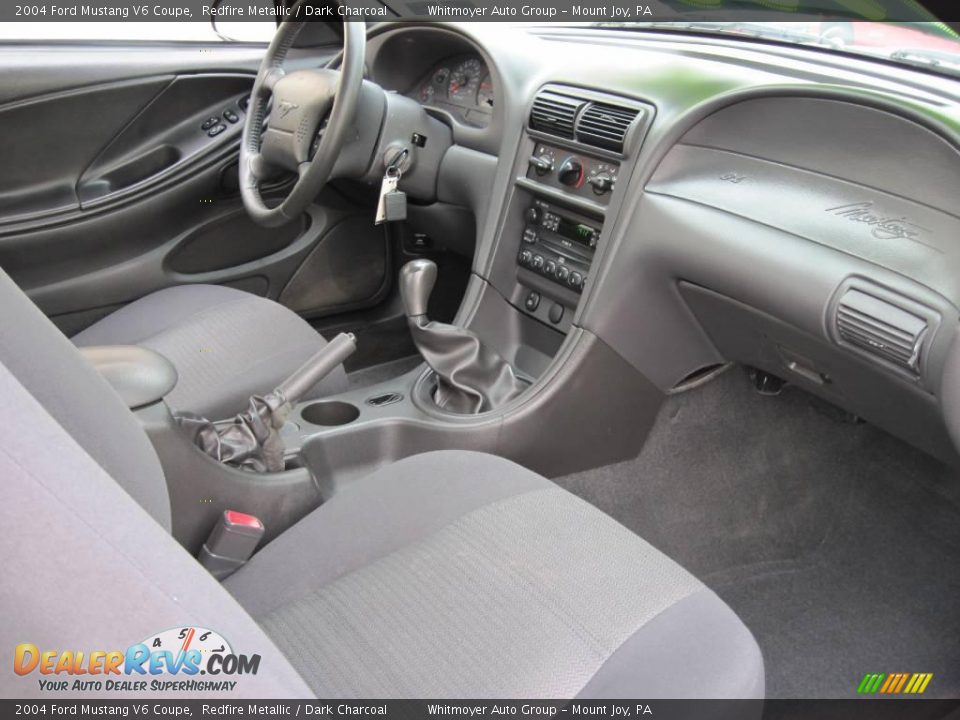 2004 Ford Mustang V6 Coupe Redfire Metallic / Dark Charcoal Photo #5