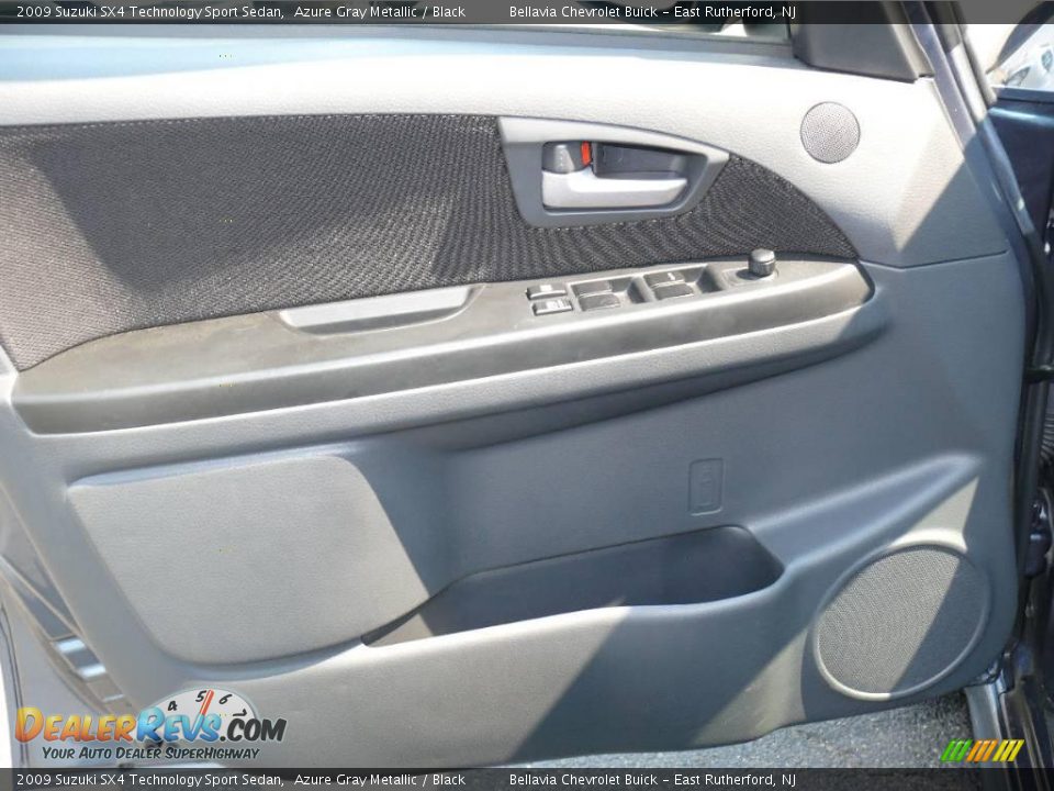 2009 Suzuki SX4 Technology Sport Sedan Azure Gray Metallic / Black Photo #6