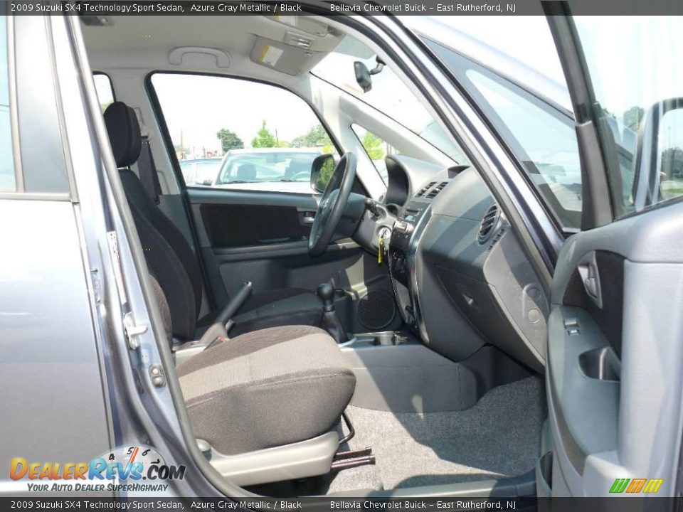 2009 Suzuki SX4 Technology Sport Sedan Azure Gray Metallic / Black Photo #8