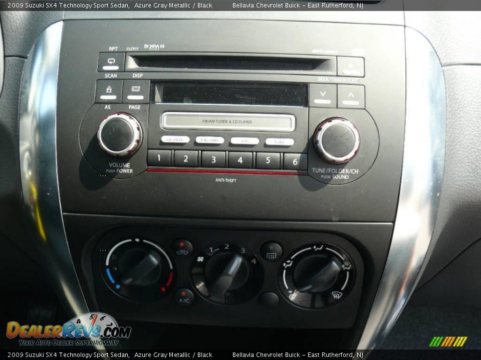 2009 Suzuki SX4 Technology Sport Sedan Azure Gray Metallic / Black Photo #10