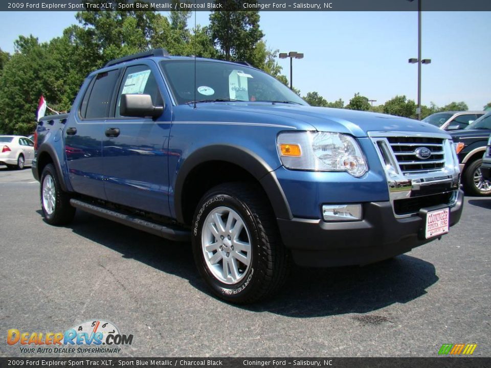 2009 Ford Explorer Sport Trac XLT Sport Blue Metallic / Charcoal Black Photo #1