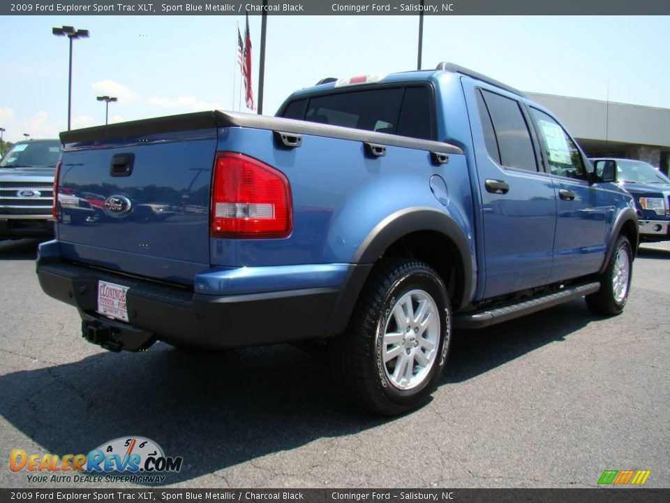 2009 Ford Explorer Sport Trac XLT Sport Blue Metallic / Charcoal Black Photo #3