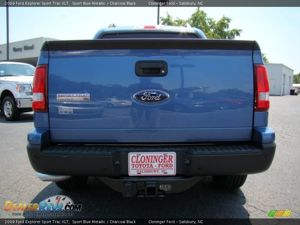 2009 Ford Explorer Sport Trac XLT Sport Blue Metallic / Charcoal Black Photo #4