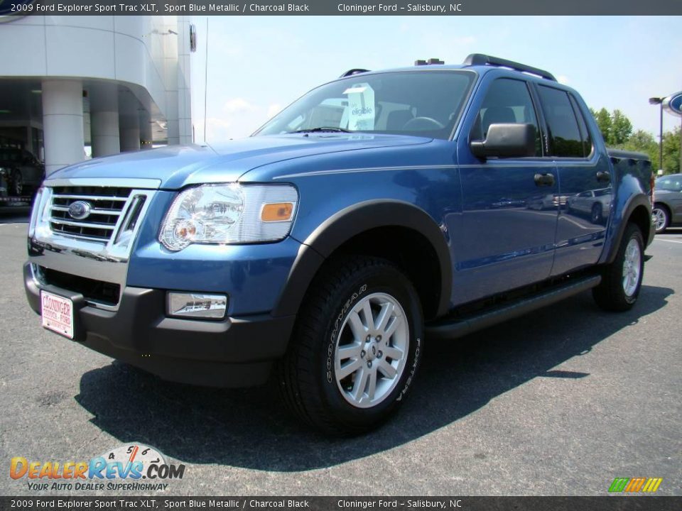 2009 Ford Explorer Sport Trac XLT Sport Blue Metallic / Charcoal Black Photo #6