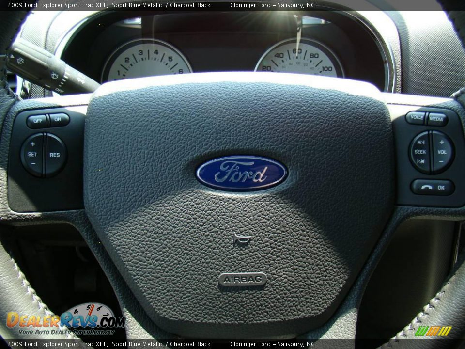 2009 Ford Explorer Sport Trac XLT Sport Blue Metallic / Charcoal Black Photo #28
