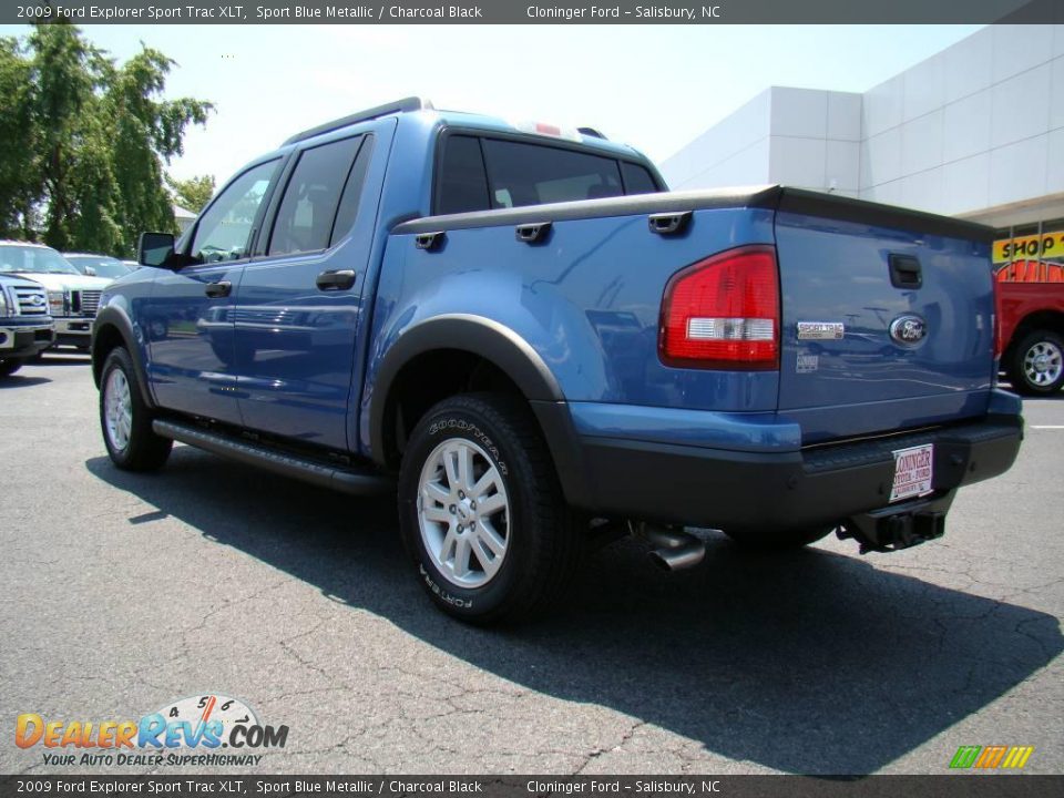 2009 Ford Explorer Sport Trac XLT Sport Blue Metallic / Charcoal Black Photo #29
