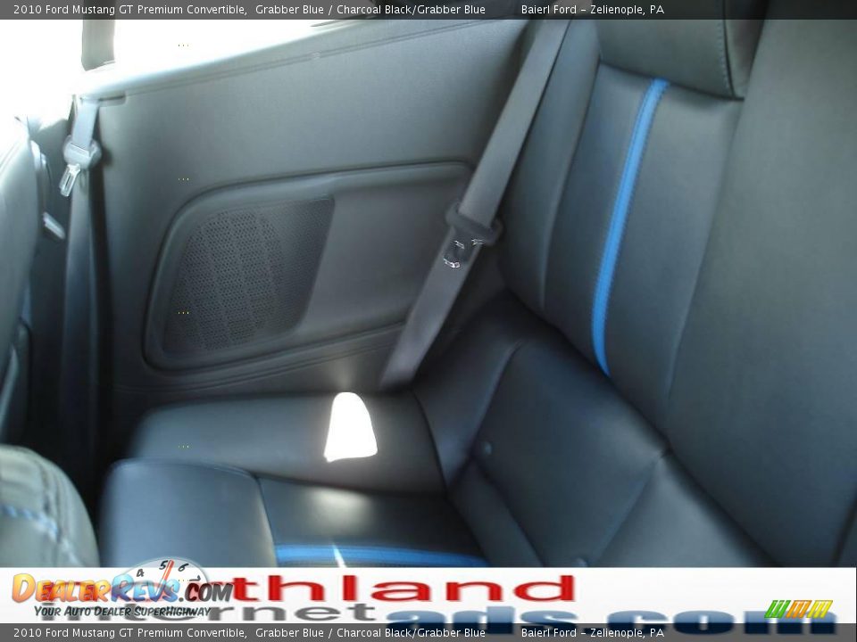 2010 Ford Mustang GT Premium Convertible Grabber Blue / Charcoal Black/Grabber Blue Photo #14
