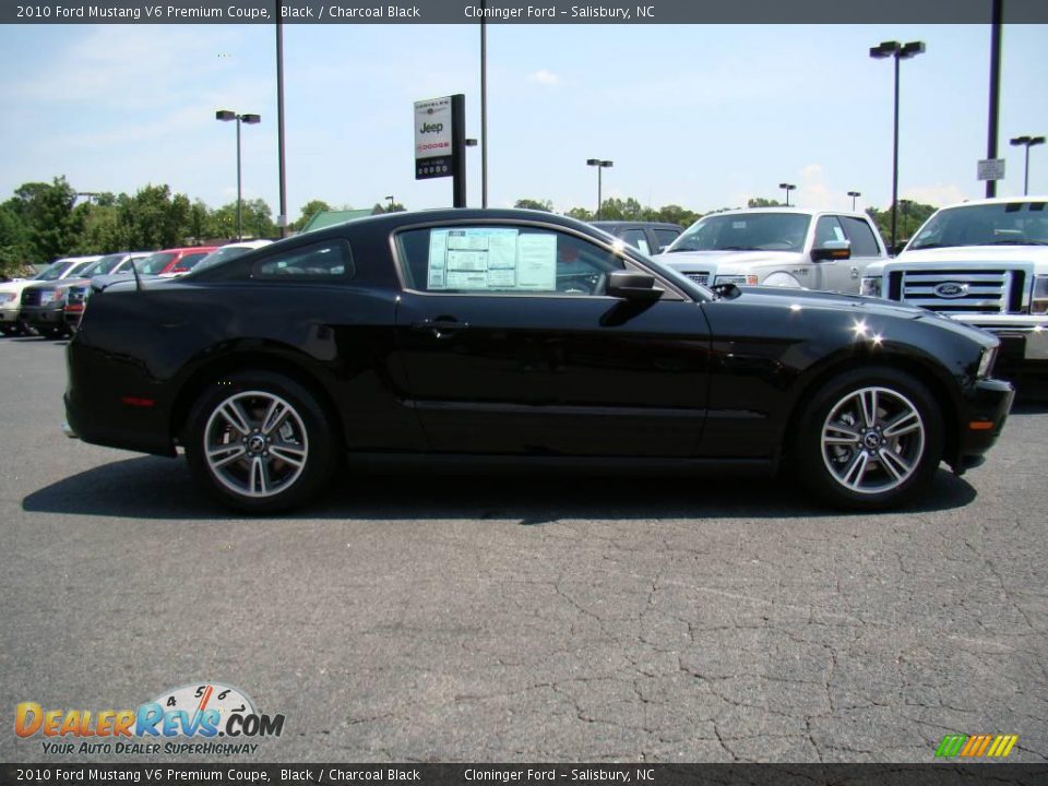 2010 Ford Mustang V6 Premium Coupe Black / Charcoal Black Photo #2