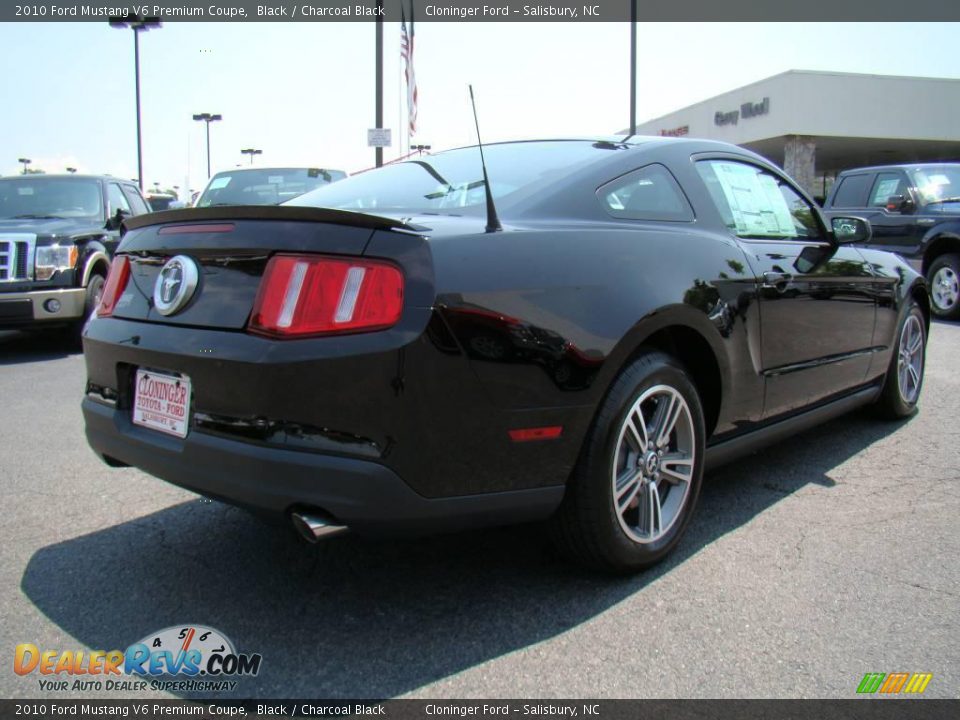 2010 Ford Mustang V6 Premium Coupe Black / Charcoal Black Photo #3