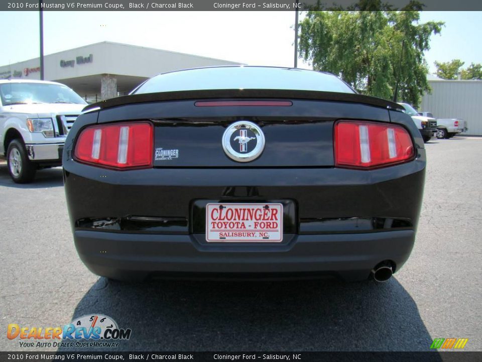 2010 Ford Mustang V6 Premium Coupe Black / Charcoal Black Photo #4