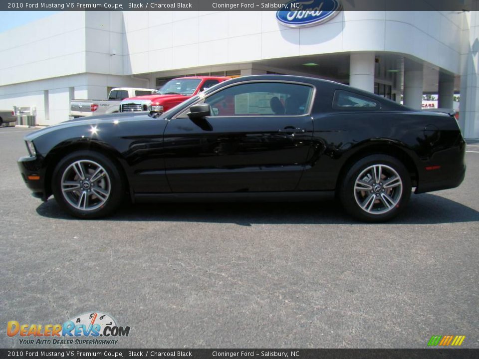2010 Ford Mustang V6 Premium Coupe Black / Charcoal Black Photo #5