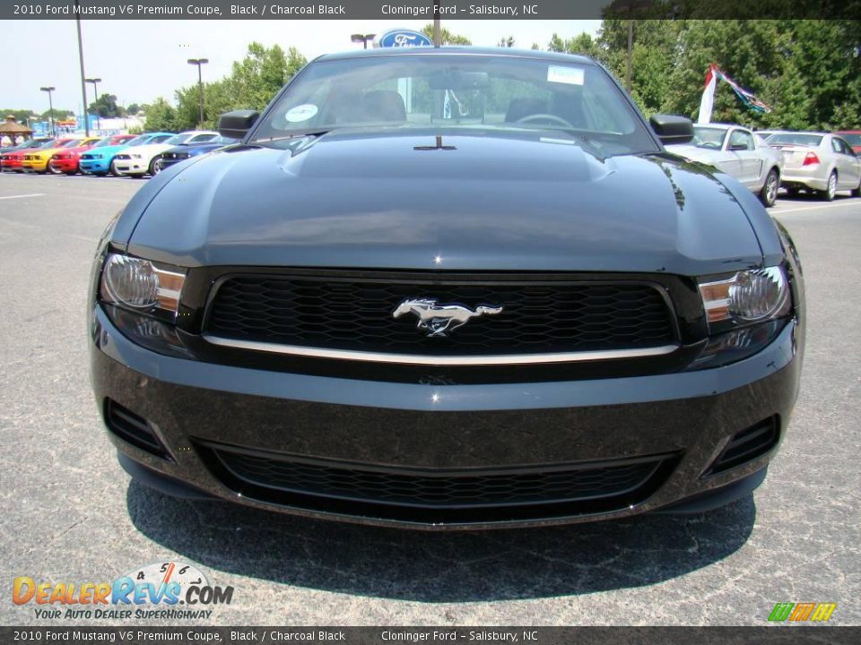 2010 Ford Mustang V6 Premium Coupe Black / Charcoal Black Photo #7