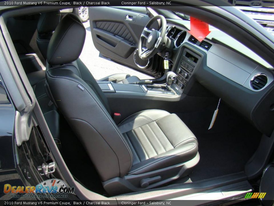2010 Ford Mustang V6 Premium Coupe Black / Charcoal Black Photo #9