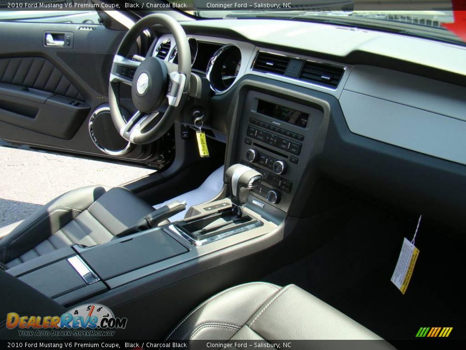2010 Ford Mustang V6 Premium Coupe Black / Charcoal Black Photo #10