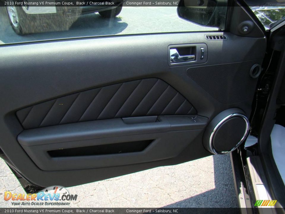 2010 Ford Mustang V6 Premium Coupe Black / Charcoal Black Photo #13