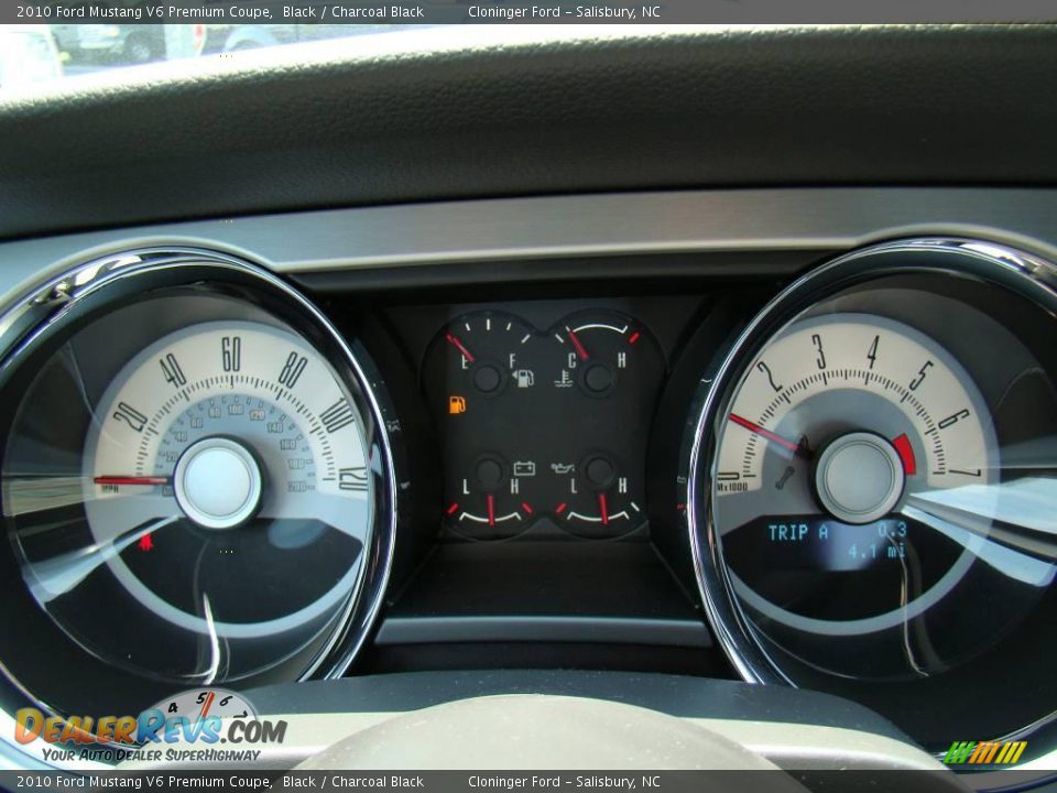 2010 Ford Mustang V6 Premium Coupe Black / Charcoal Black Photo #15