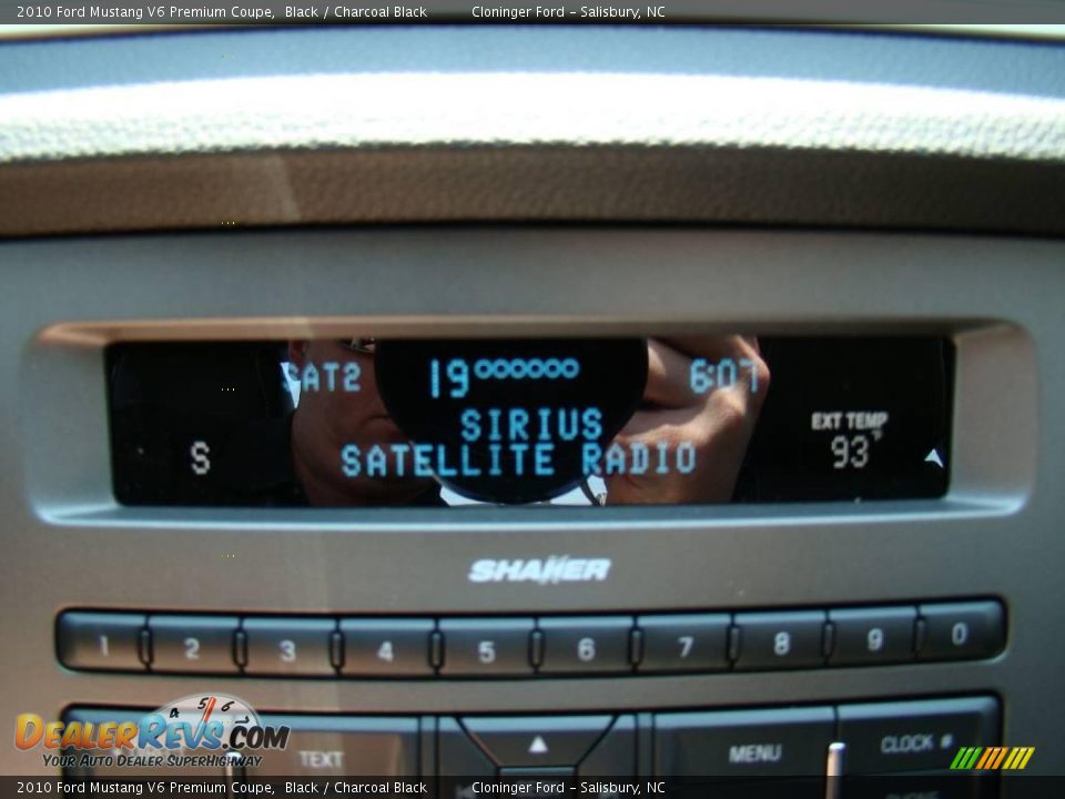 2010 Ford Mustang V6 Premium Coupe Black / Charcoal Black Photo #17
