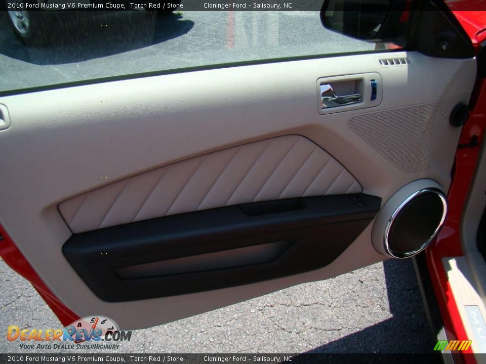 2010 Ford Mustang V6 Premium Coupe Torch Red / Stone Photo #12