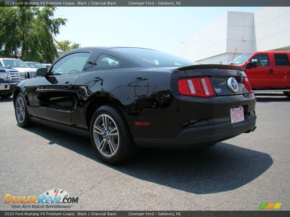 2010 Ford Mustang V6 Premium Coupe Black / Charcoal Black Photo #23