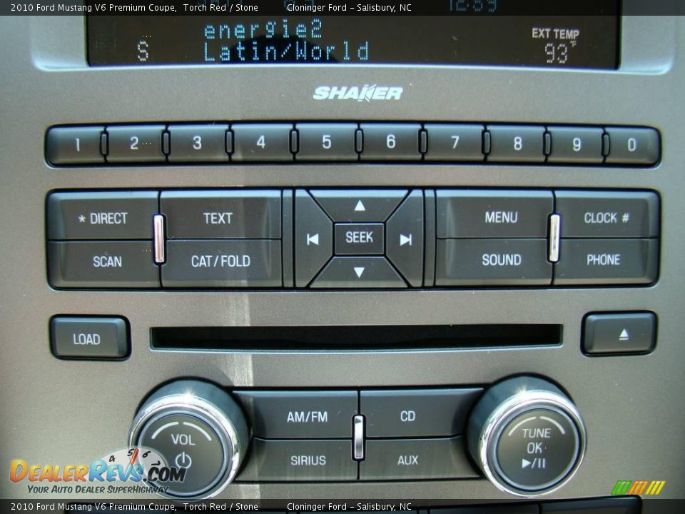 2010 Ford Mustang V6 Premium Coupe Torch Red / Stone Photo #17