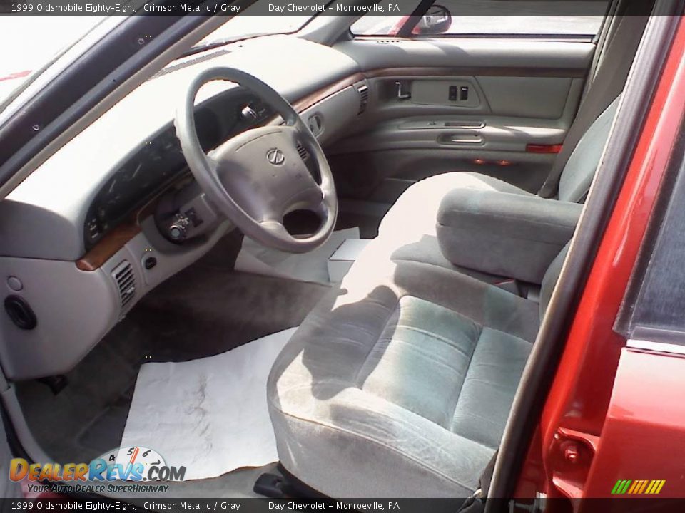 1999 Oldsmobile Eighty-Eight Crimson Metallic / Gray Photo #2