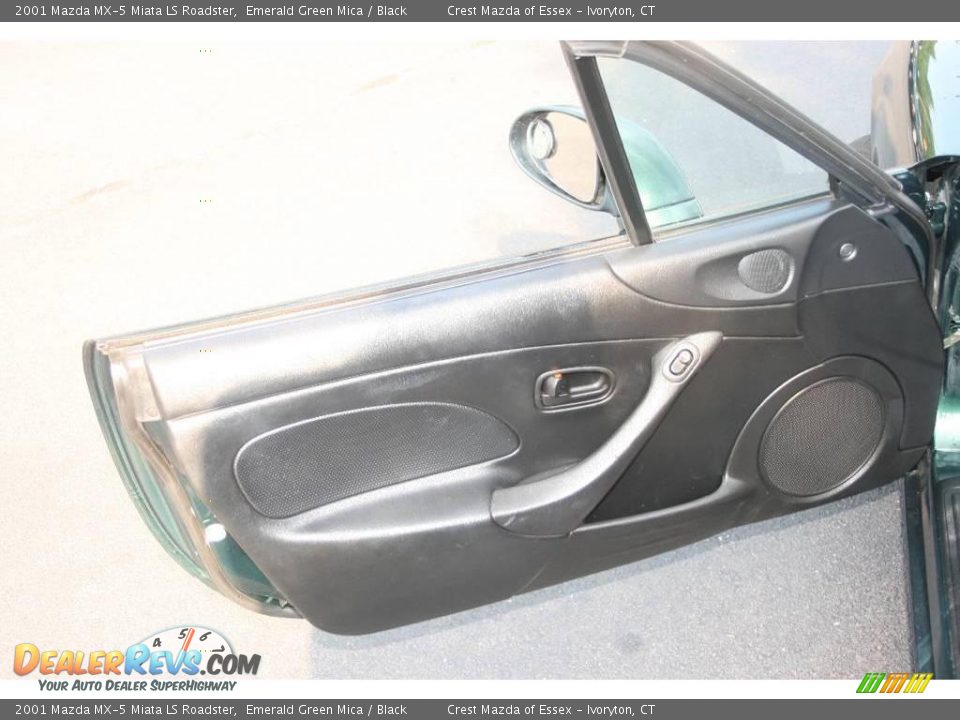 2001 Mazda MX-5 Miata LS Roadster Emerald Green Mica / Black Photo #11