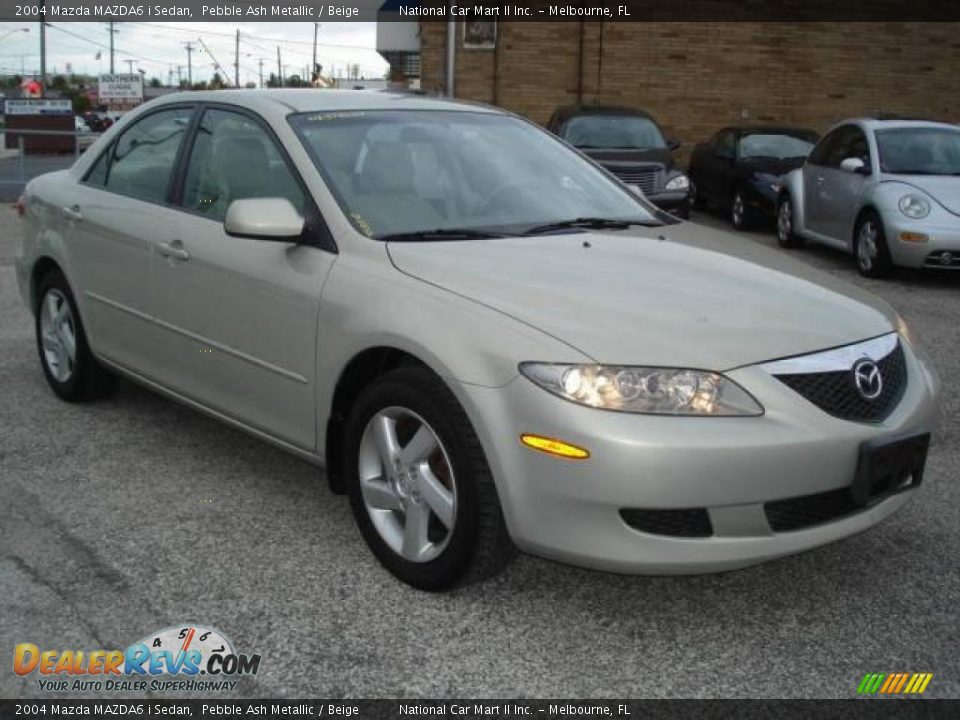 2004 Mazda MAZDA6 i Sedan Pebble Ash Metallic / Beige Photo #3