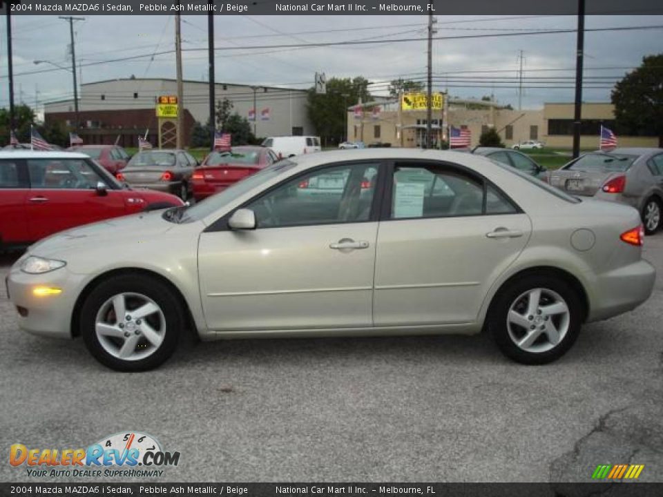 2004 Mazda MAZDA6 i Sedan Pebble Ash Metallic / Beige Photo #7